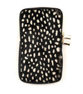 HE1316 Black Spotted Haircalf Phone Bag