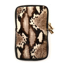 HE1319 Gray Python Print Haircalf Phone Bag
