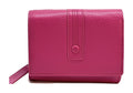 HE132 Fuchsia Compact Snap Wallet