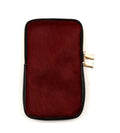 HE1322 Burgundy Haircalf Phone Bag