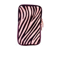 HE1338 Pink Zebra Haircalf Phone Bag