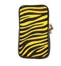 HE1339 Yellow Zebra Haircalf Phone Bag