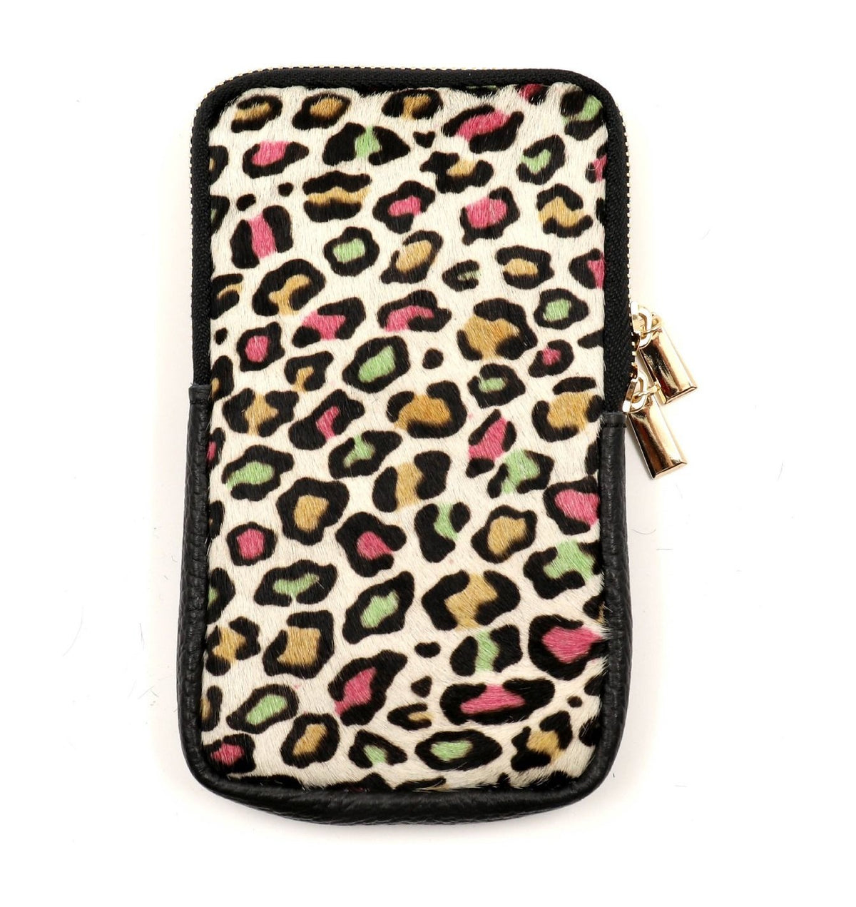 HE1342 Multicolor Spotted Haircalf Phone Bag