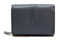 HE136 Slate Navy Compact Snap Wallet