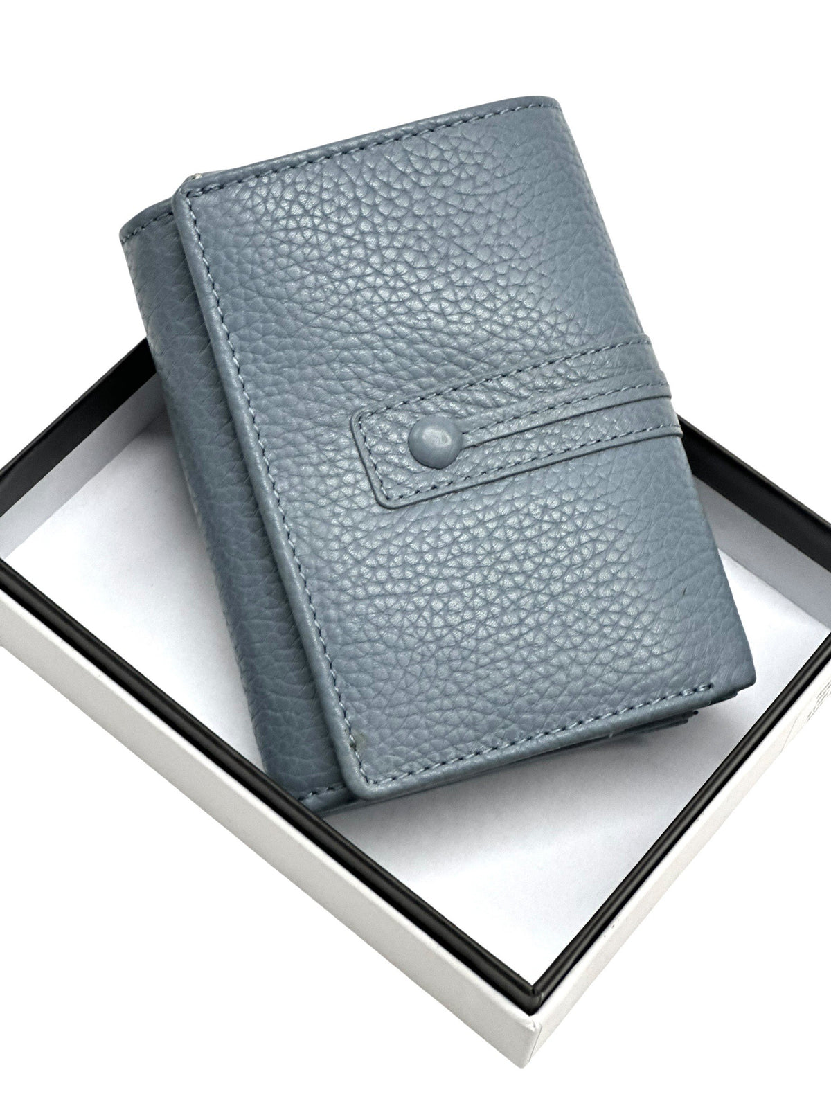 HE137 Powder Blue Compact Snap Wallet