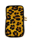 HE1378 Yellow Leopard Haircalf Phone Bag