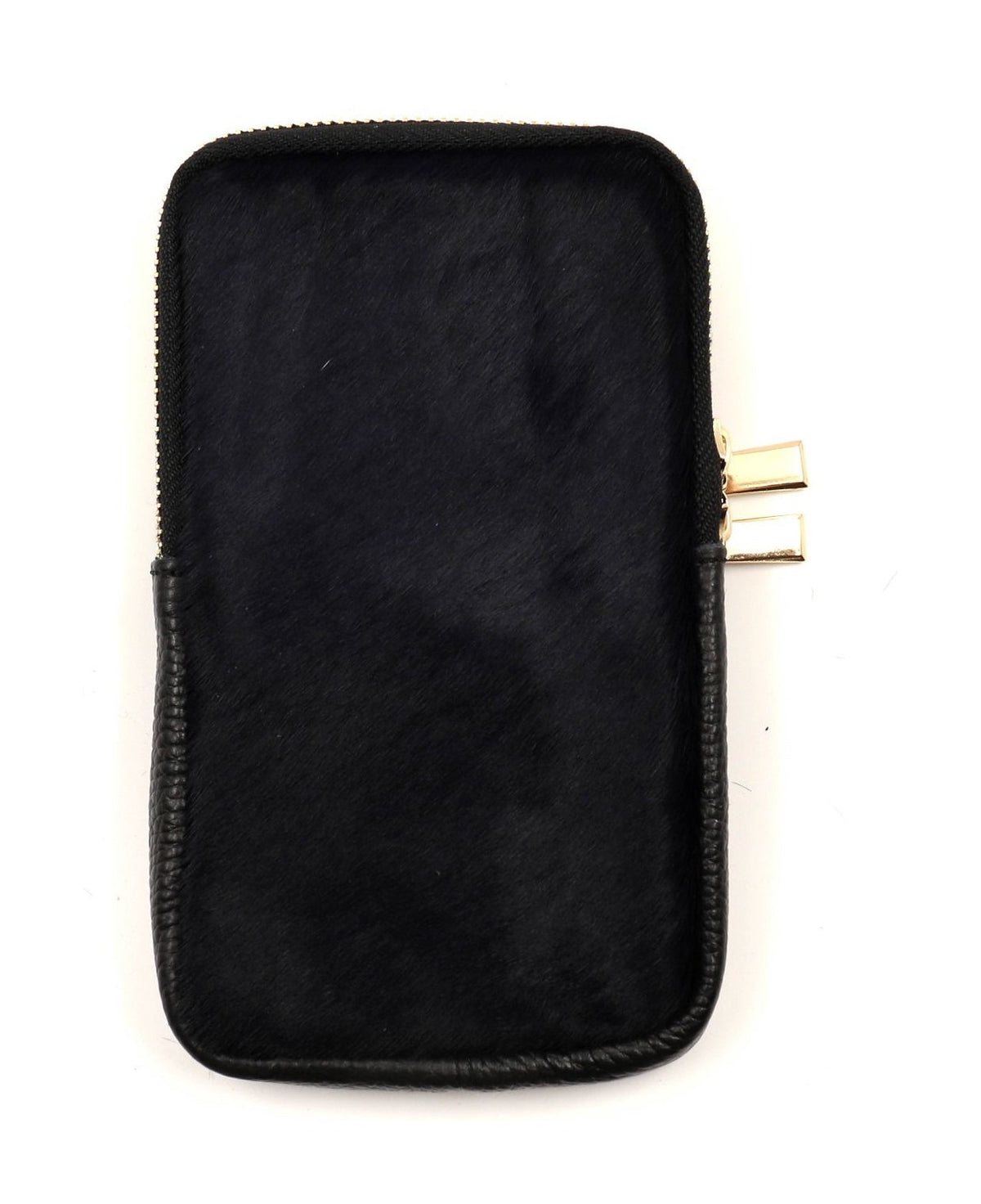 HE1379 Black Haircalf Phone Bag