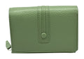 HE139 Sage Green Compact Snap Wallet