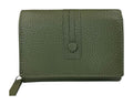 HE140 Olive Green Compact Snap Wallet