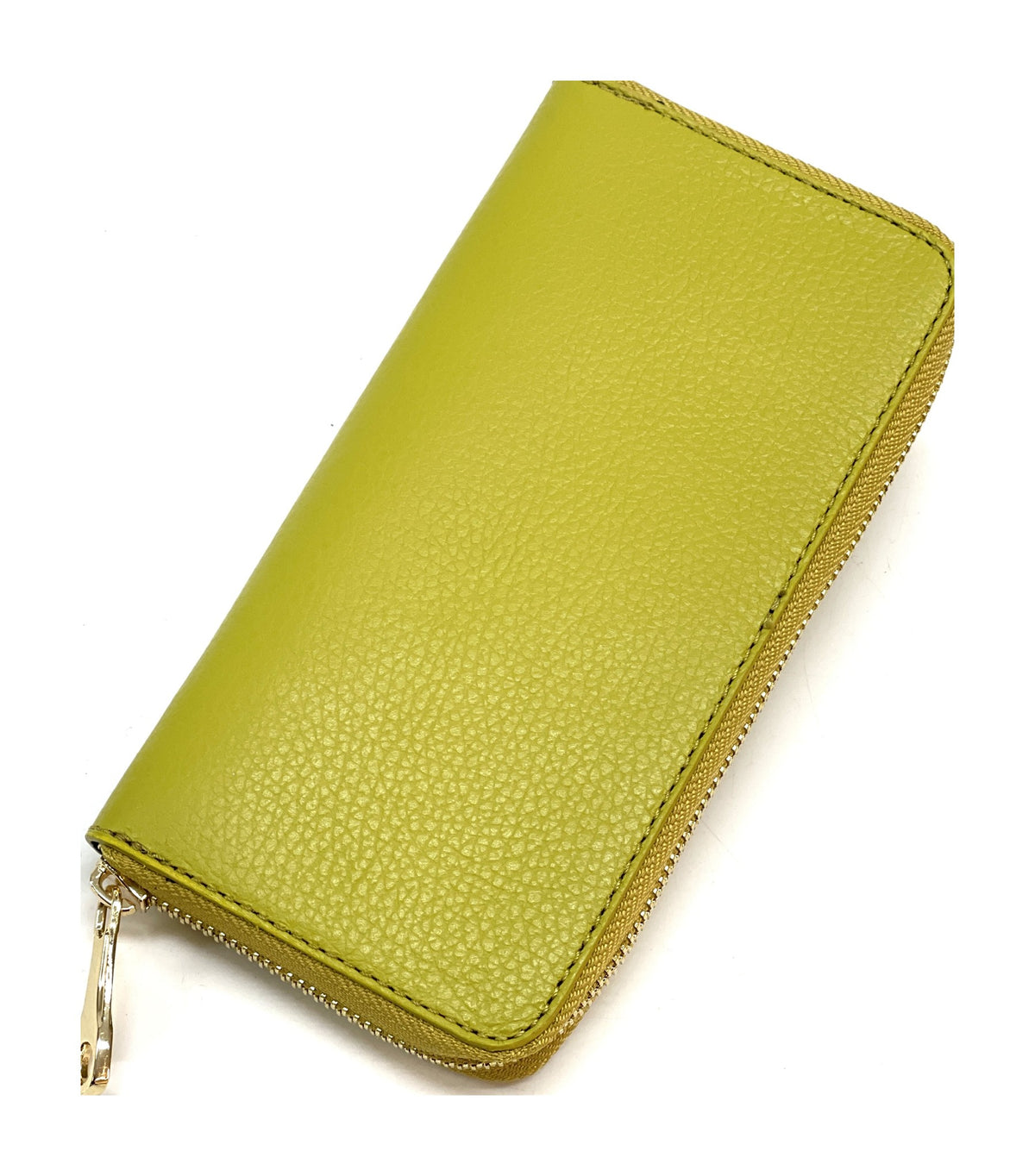 HE148 Lime Zip Around Wallet