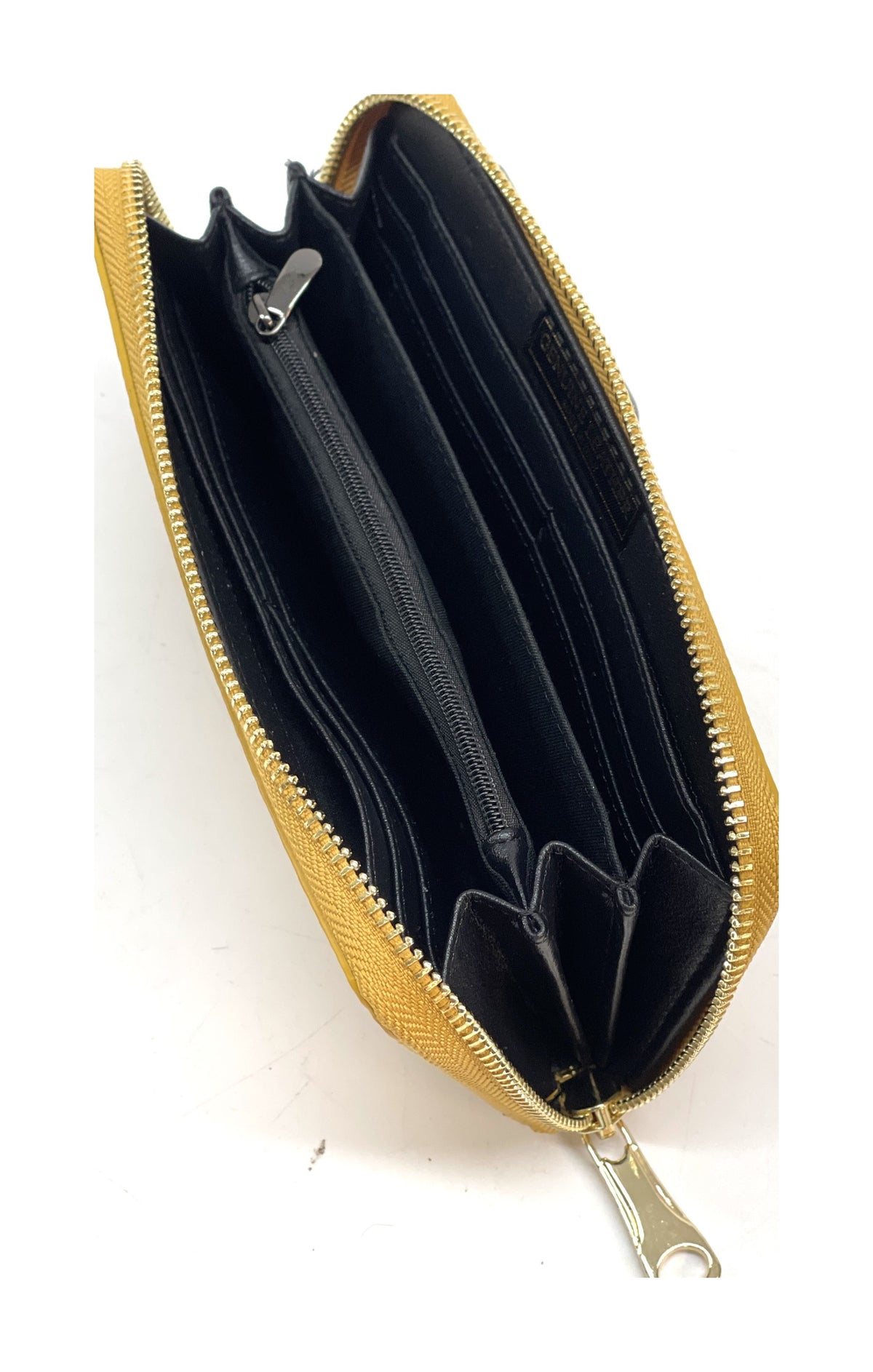 HE150 Mustard Leather Zip Around Wallet