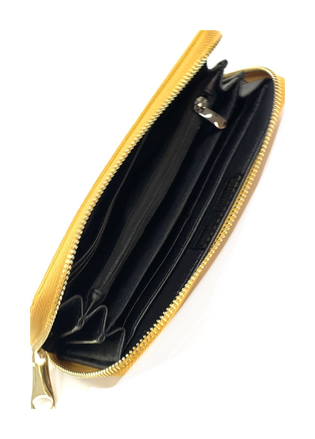 HE150 Mustard Leather Zip Around Wallet