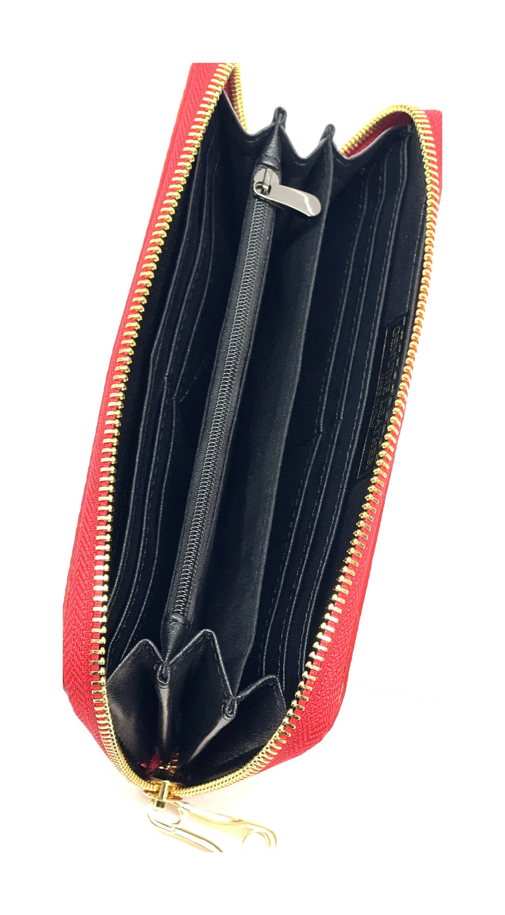 HE155 Red Zip Around Wallet
