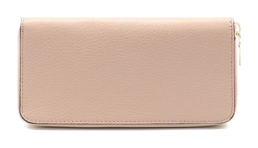 HE162 Blush Pink Zip Around Wallet