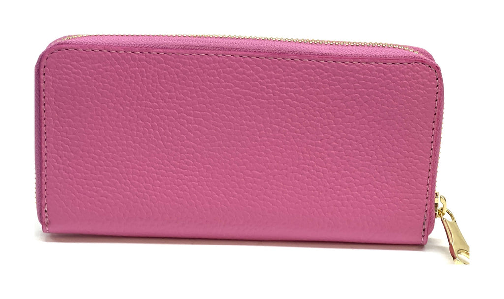 HE164 Hot Pink Zip Around Wallet