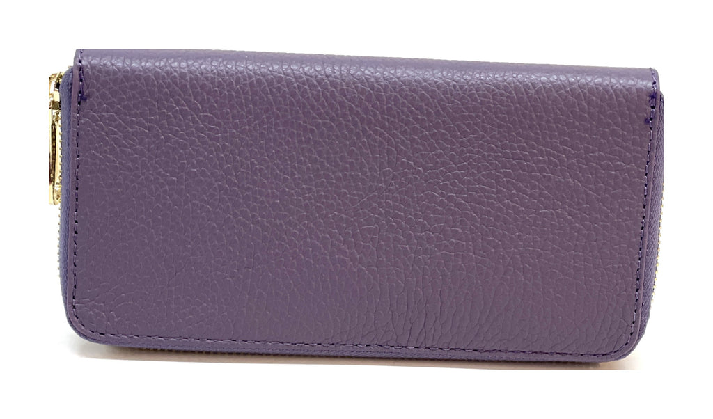 HE166 Dusty Purple Zip Around Wallet