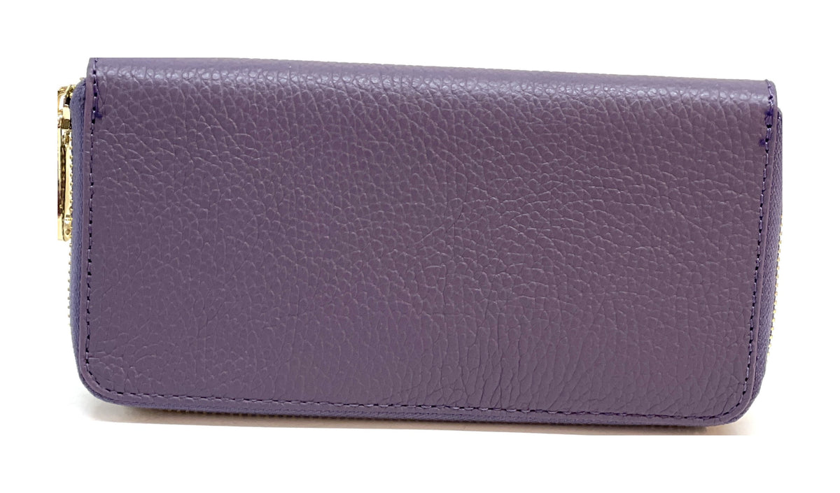 HE166 Dusty Purple Zip Around Wallet