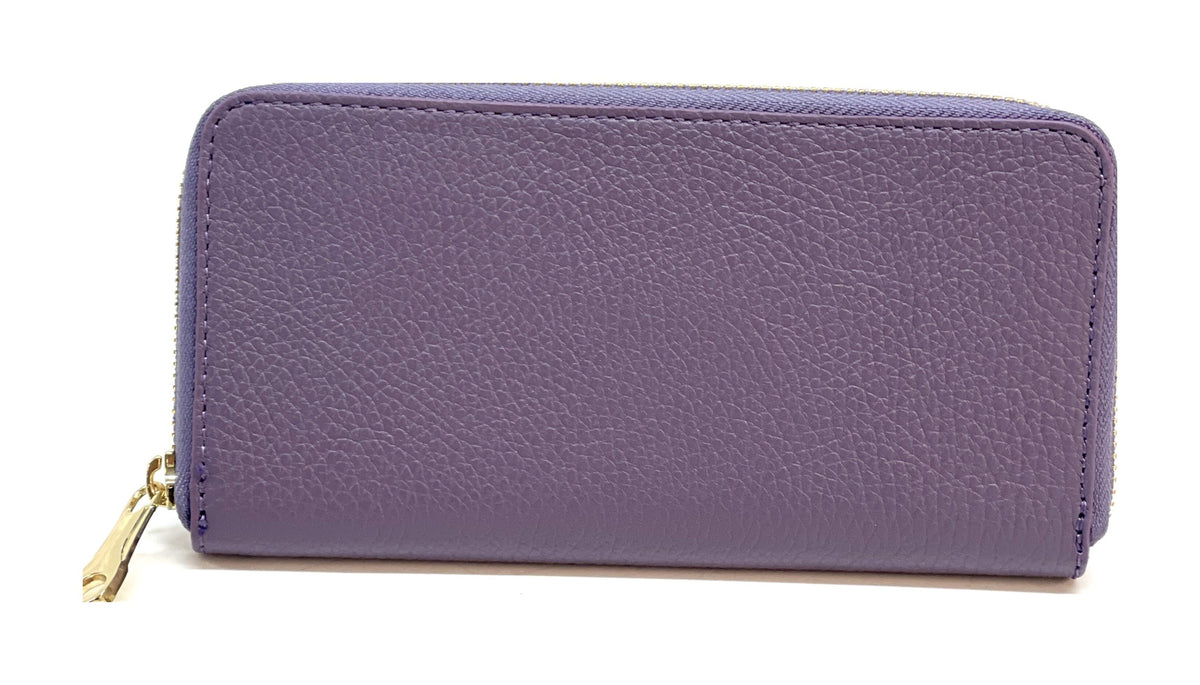 HE166 Dusty Purple Zip Around Wallet
