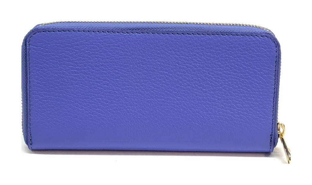 HE167 Periwinkle Zip Around Wallet
