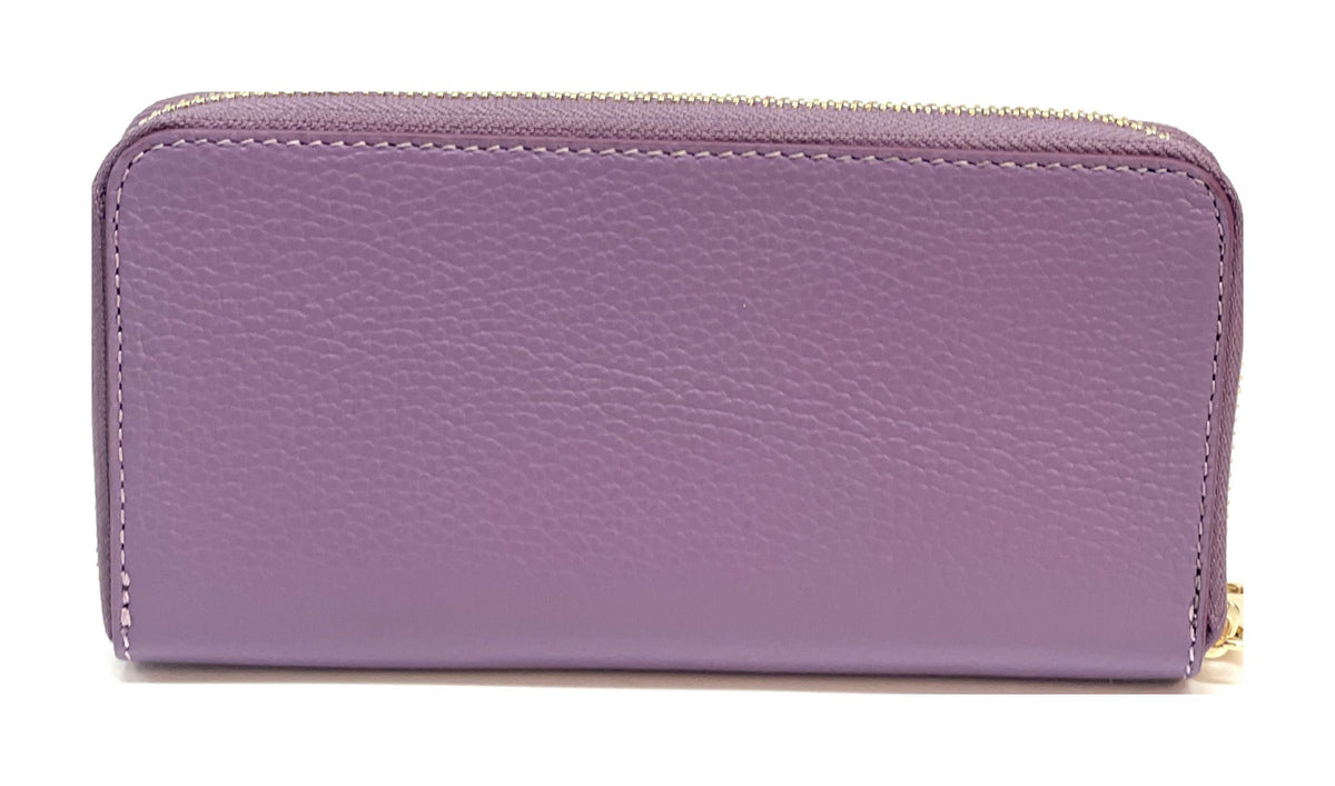 HE170 Mauve Zip Around Wallet