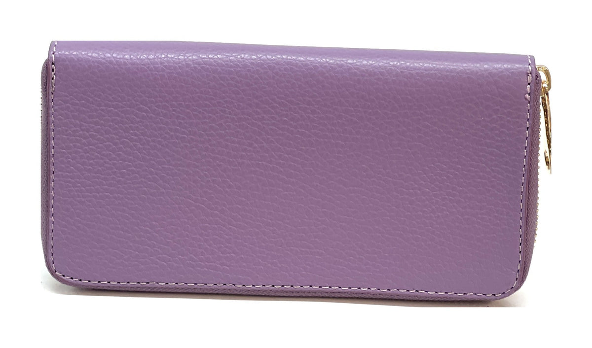 HE170 Mauve Zip Around Wallet