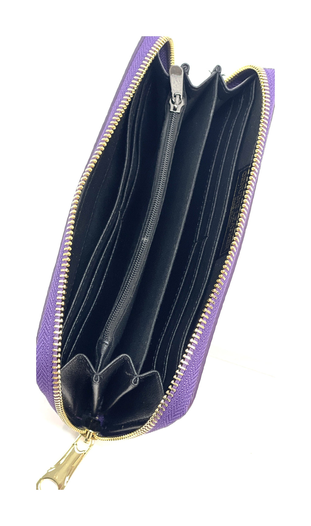 HE171 Purple Zip Around Wallet