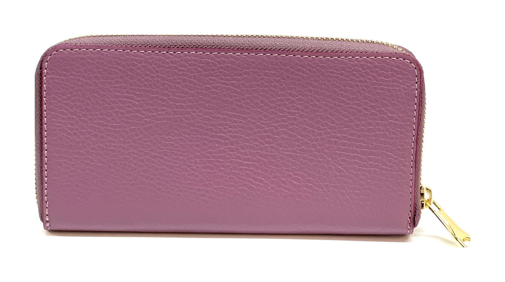 HE172 Orchid Zip Around Wallet