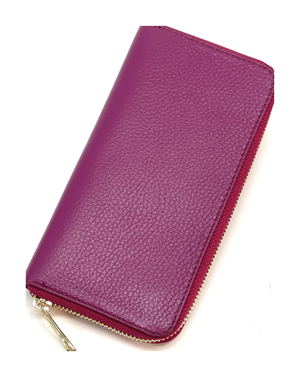 HE173 Magenta Zip Around Wallet