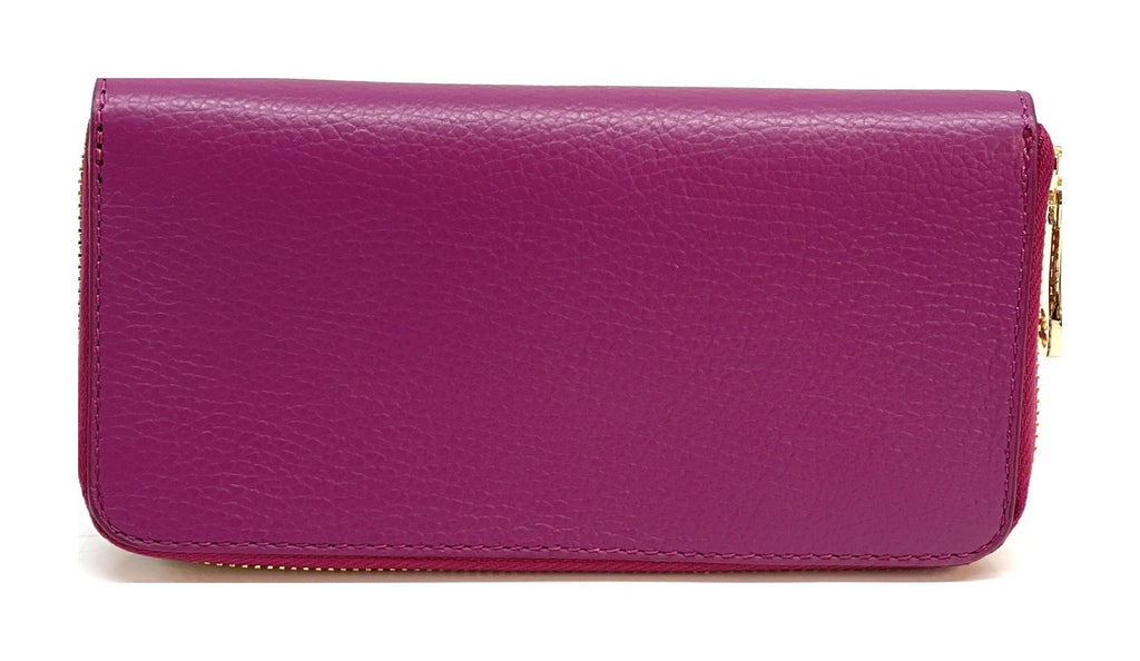 HE173 Magenta Zip Around Wallet