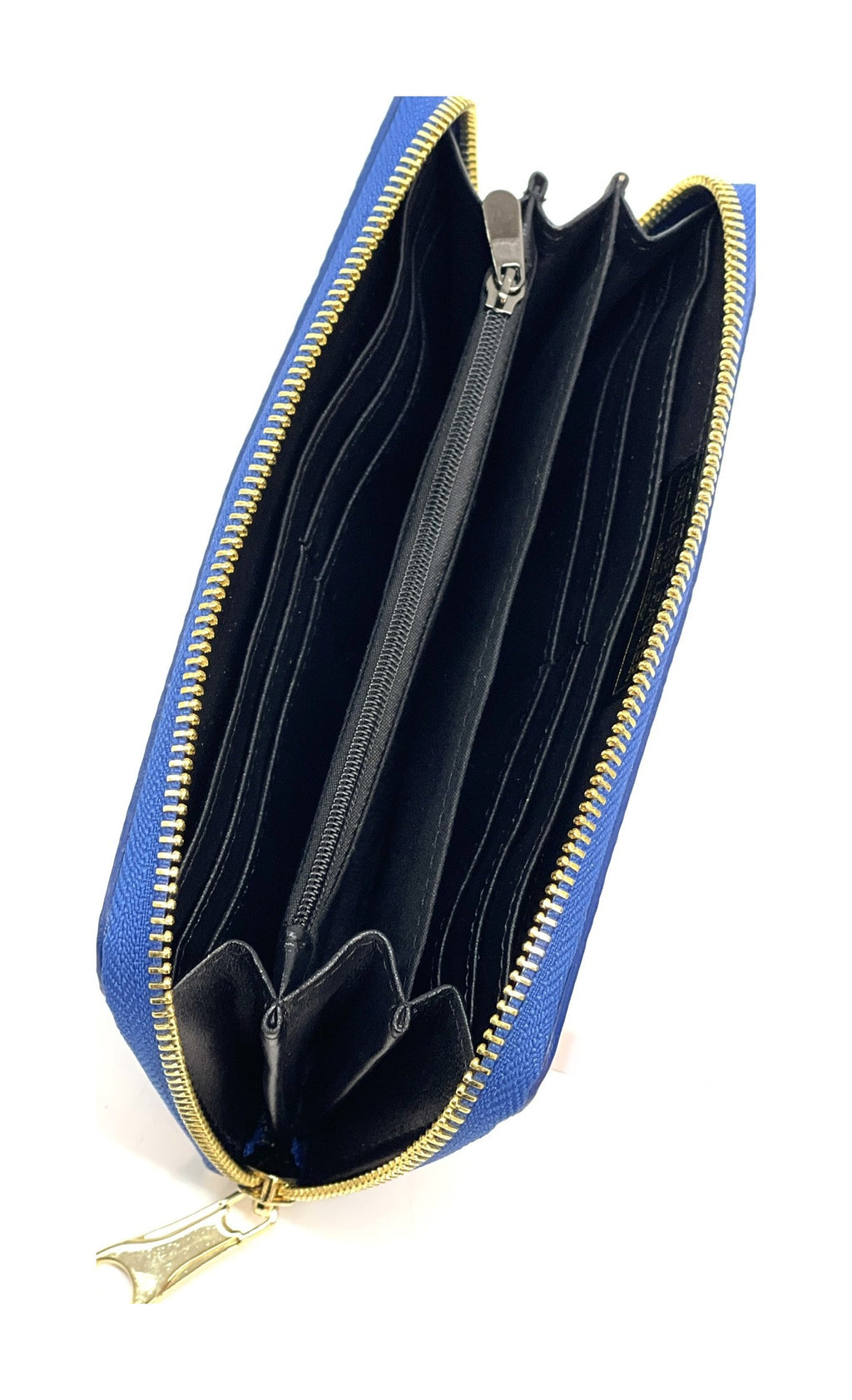 HE177 Royal Blue Zip Around Wallet