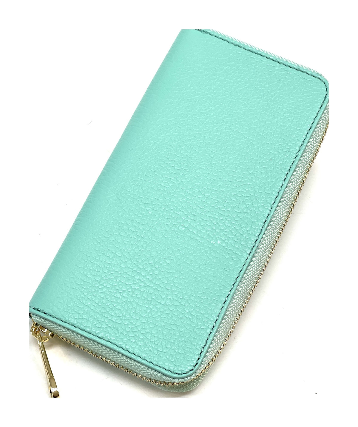 HE181 Tiffany Blue Zip Around Wallet