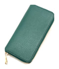 HE183 Peacock Green Zip Around Wallet