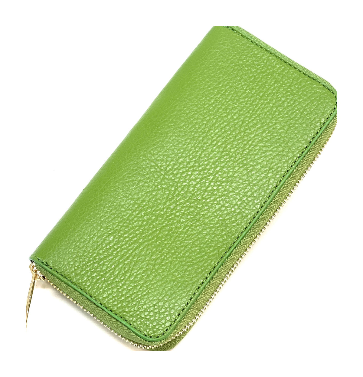 HE185 Apple Green Zip Around Wallet