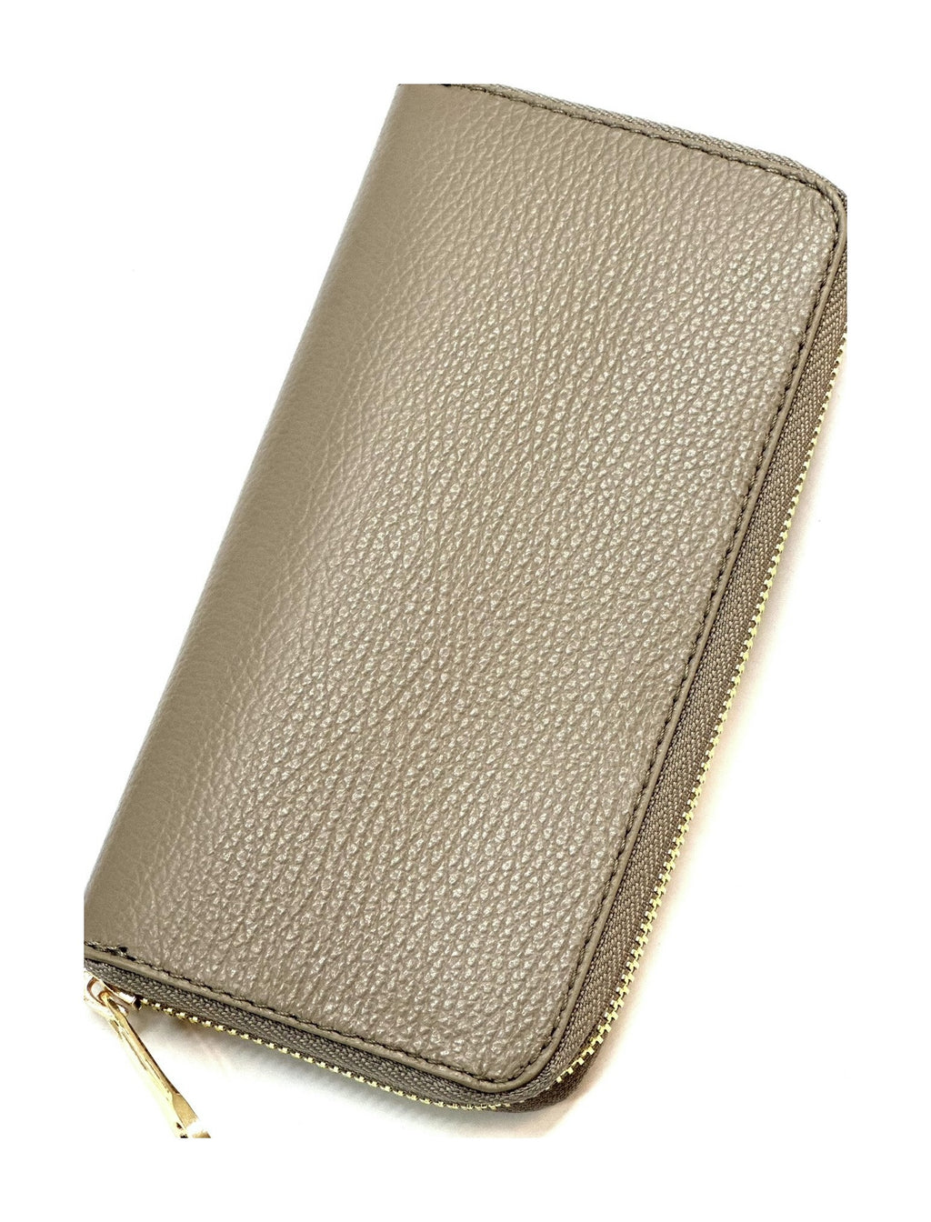 HE190 Dark Taupe Zip Around Wallet
