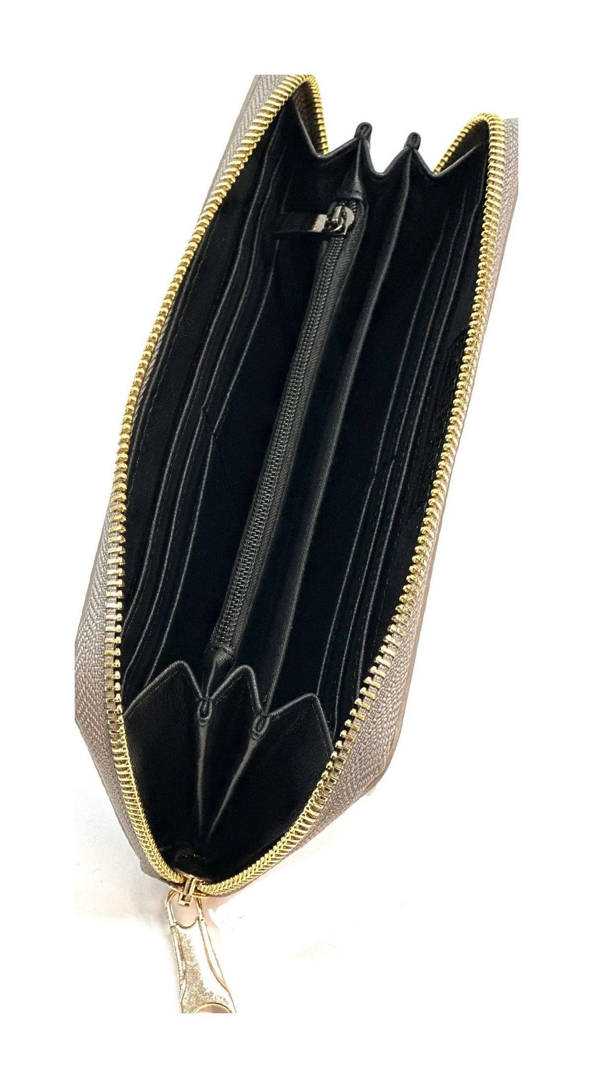 HE190 Dark Taupe Zip Around Wallet