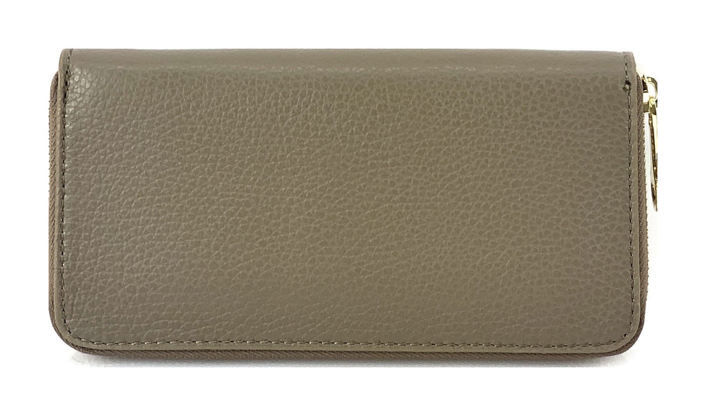 HE190 Dark Taupe Zip Around Wallet