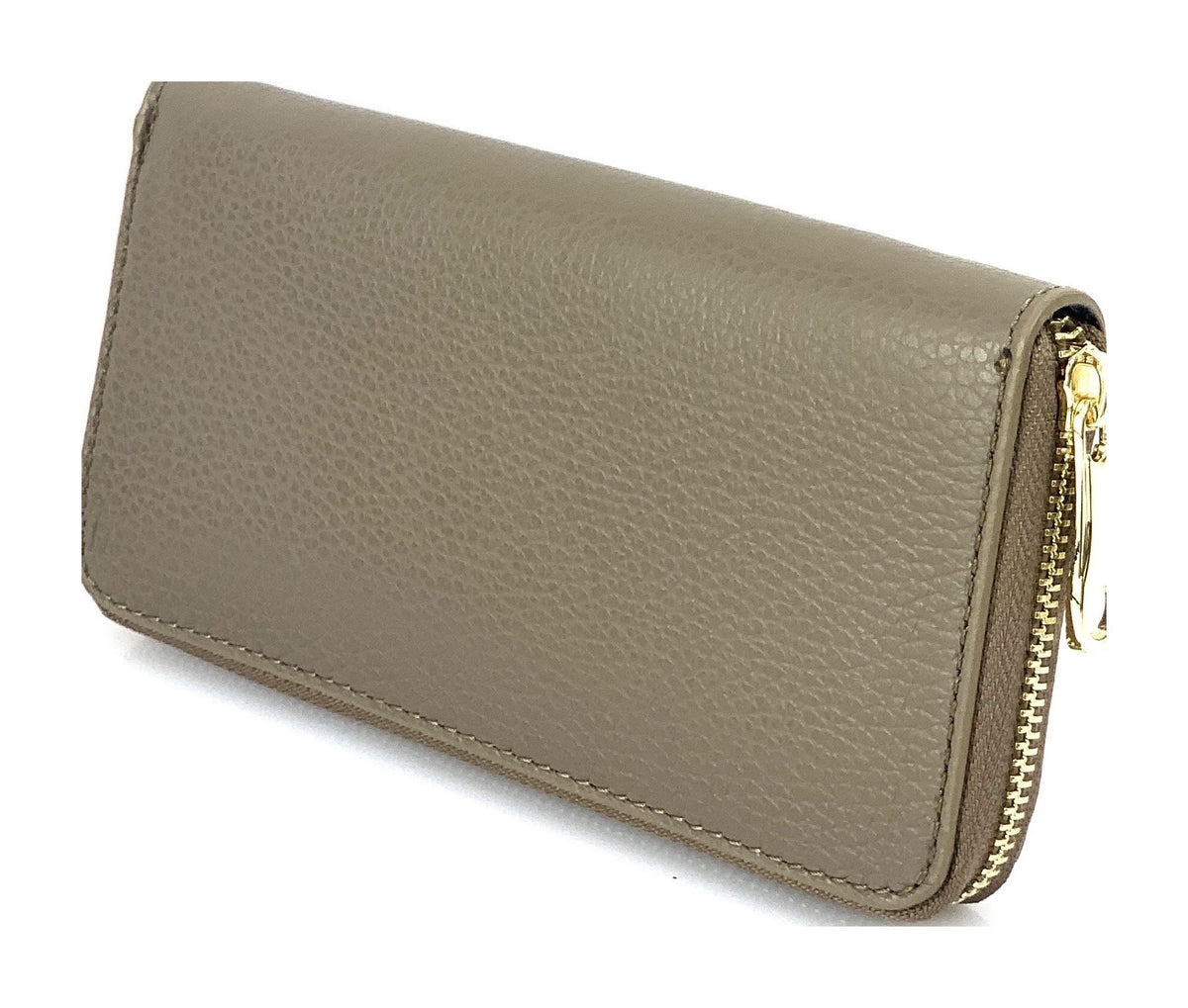 HE190 Dark Taupe Zip Around Wallet