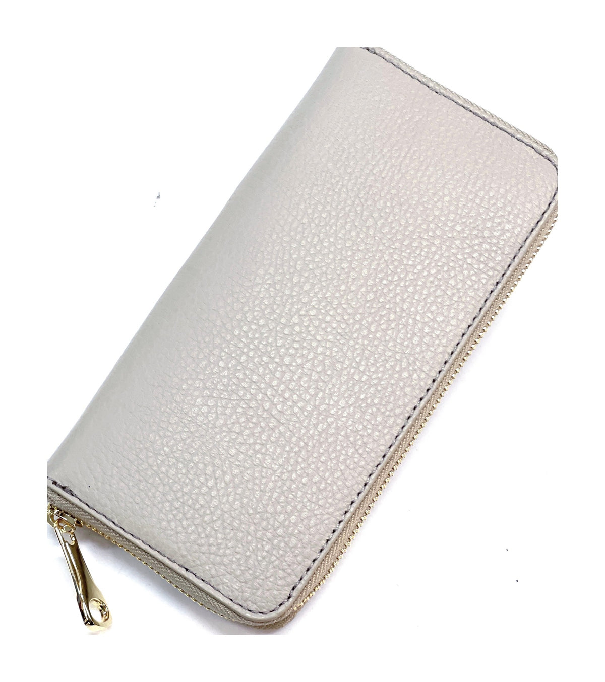 HE195 Pearl Grey Zip Around Wallet