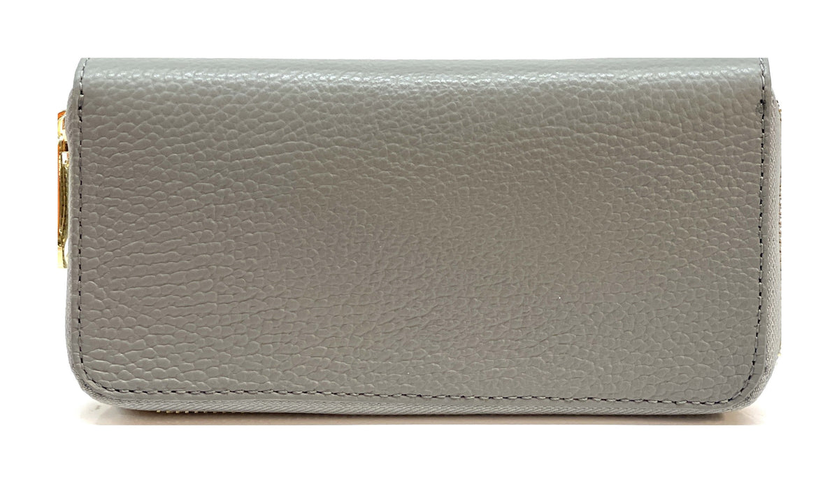 HE196 Grey Zip Around Wallet