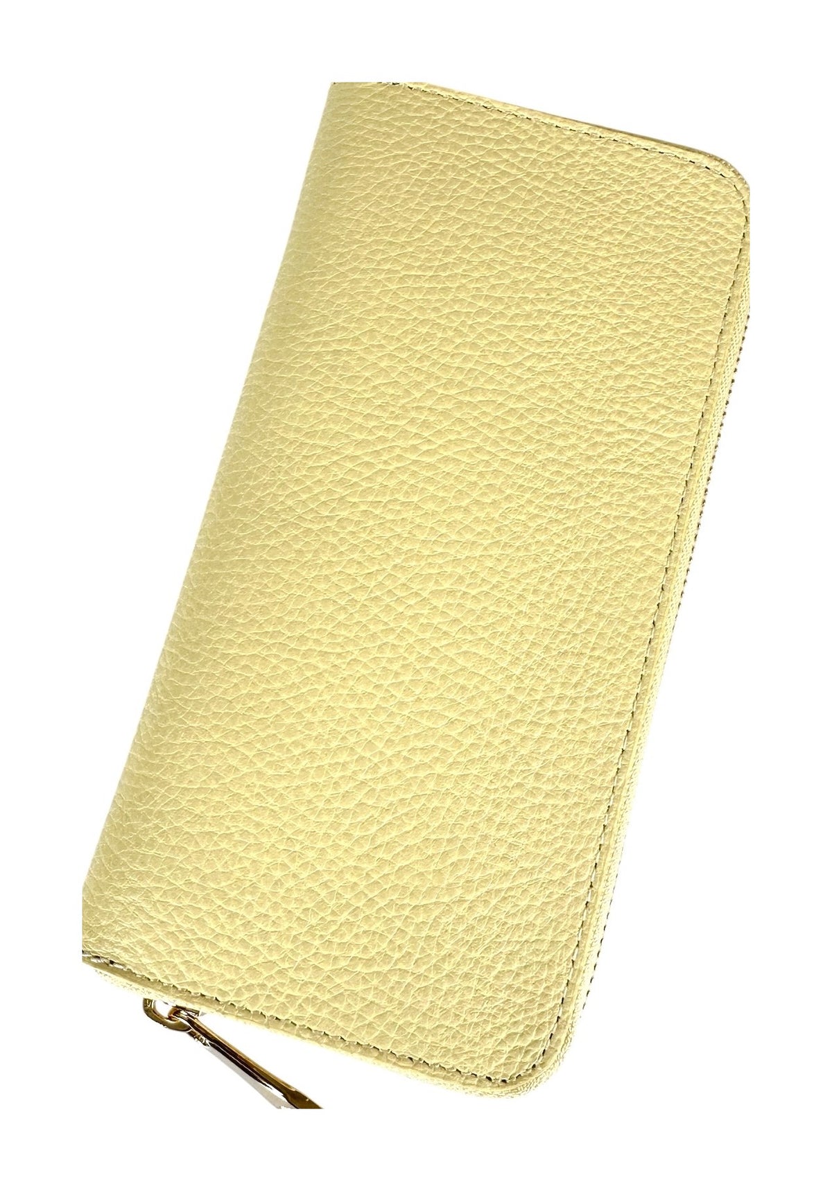 HE199 Pale Yellow Zip Around Wallet