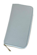 HE202 Ice Blue Zip Around Wallet