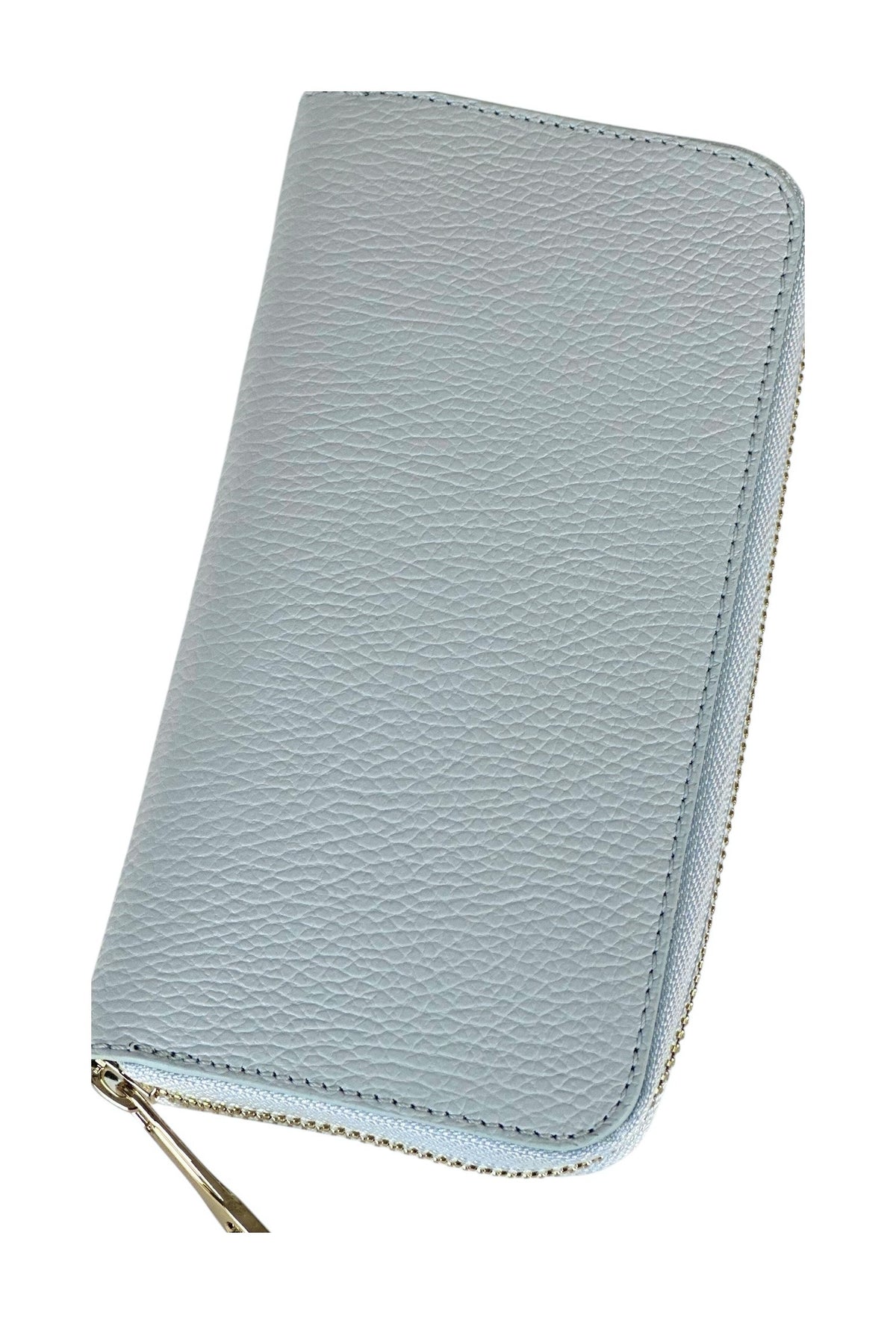 HE202 Ice Blue Zip Around Wallet