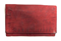 HE204 Red Washed Flap Wallet