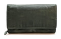 HE205 Forest Green Washed Flap Wallet