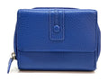 HE218 Royal Blue Flap Front Zip Wallet