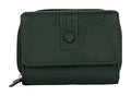 HE220 Forest Green Flap Front Zip Wallet