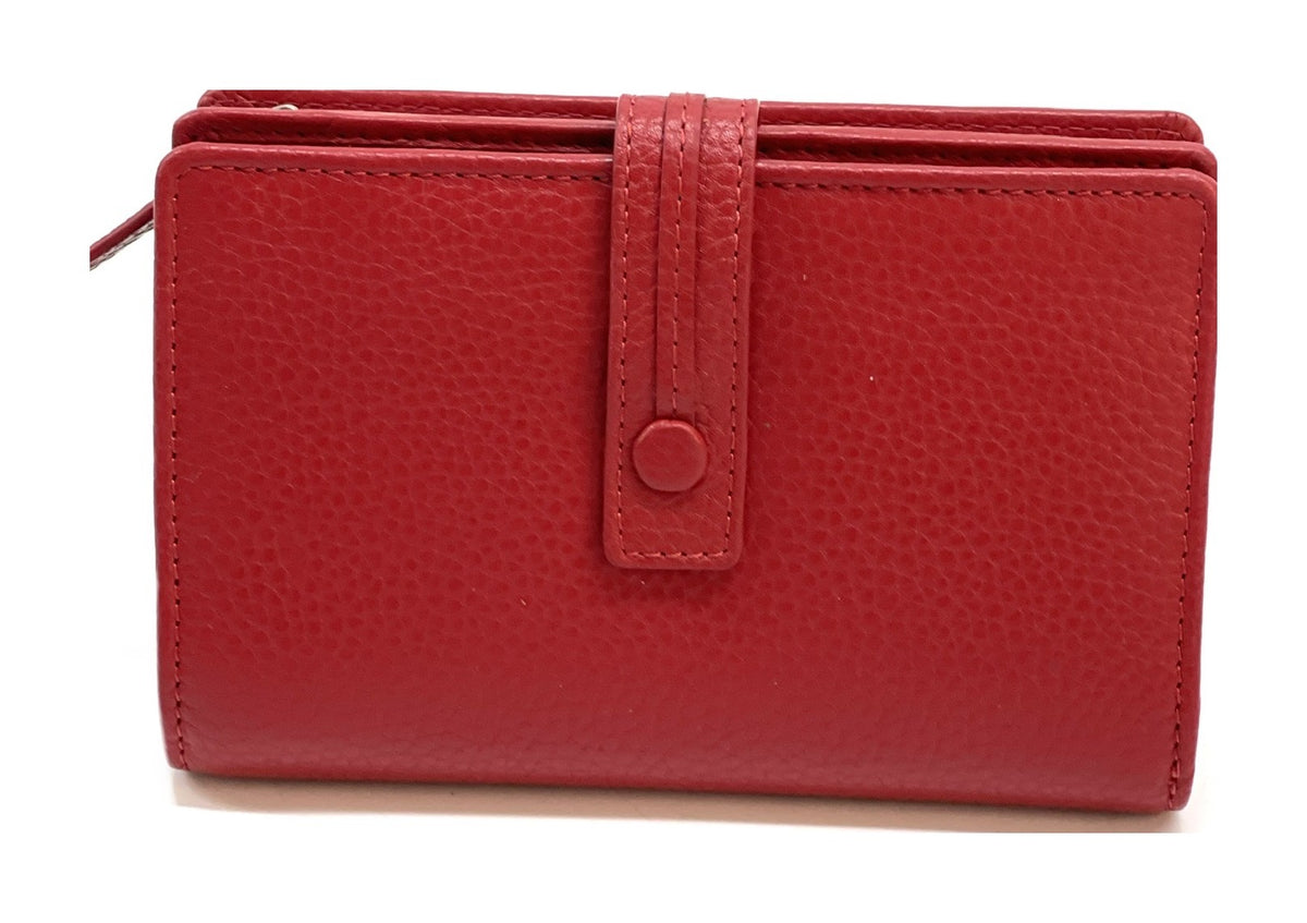 HE230 Red Snap Strap Wallet