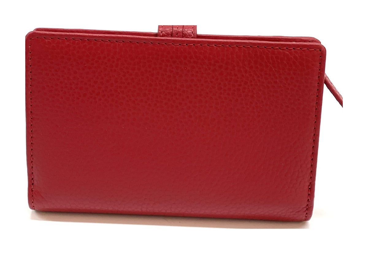 HE230 Red Snap Strap Wallet