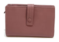 HE231 Dusty Rose Snap Strap Wallet