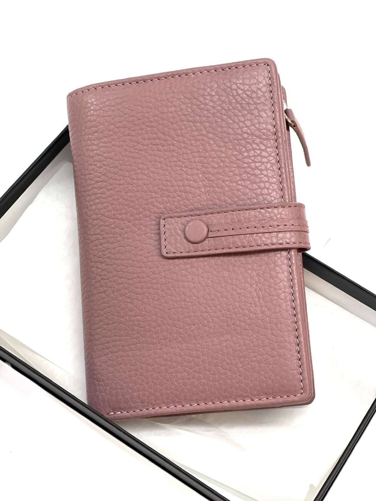 HE231 Dusty Rose Snap Strap Wallet